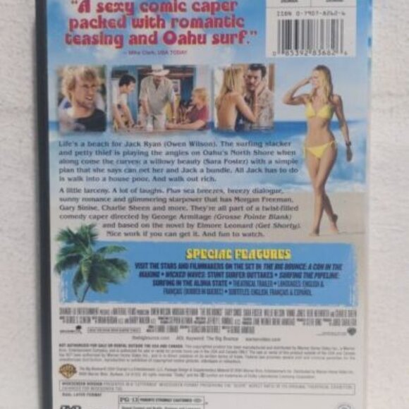 The Big Bounce (2004) DVD - Owen Wilson, Morgan Freeman - GOOD Condition! - Picture 2 of 3